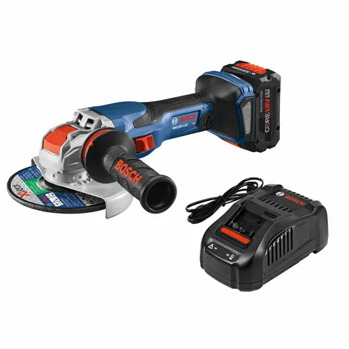 Bosch 18V PROFACTOR X-LOCK Brushless Lithium-Ion 5 - 6 in. Cordless Angle Grinder Kit with Slide Switch (8 Ah) - GWX18V-13CB14