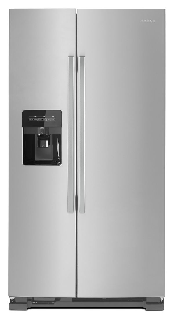 Whirlpool Amana 36 in. Side-by-Side Refrigerator with Dual Pad External Ice and Water Dispenser 25 cu. ft. ASI2575GRS