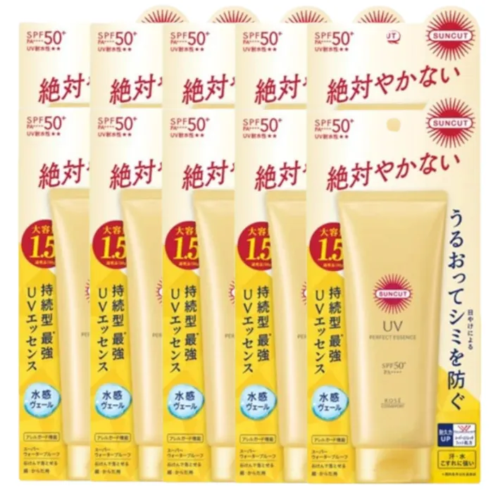 Kose - Suncut UV Perfect Essence SPF50+ PA++++ (2024 Version) - 120g (10ea) Set