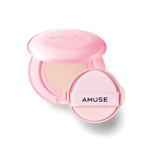 Amuse - Dew Power Vegan Cushion SPF40 PA++++ (New Version) - 15g - 01 Pure