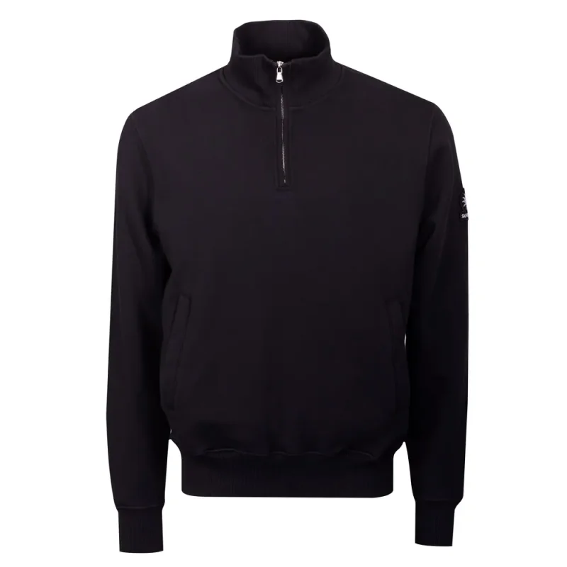 Badge Logo Quarter Zip Sweatshirt