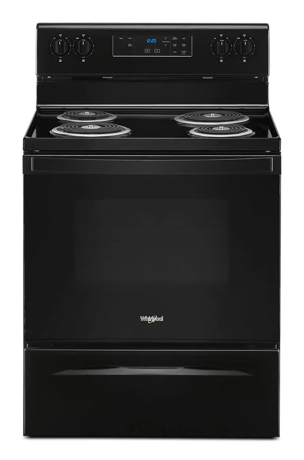 Whirlpool Electric Range with Keep Warm setting in Black 4.8 cu. ft.