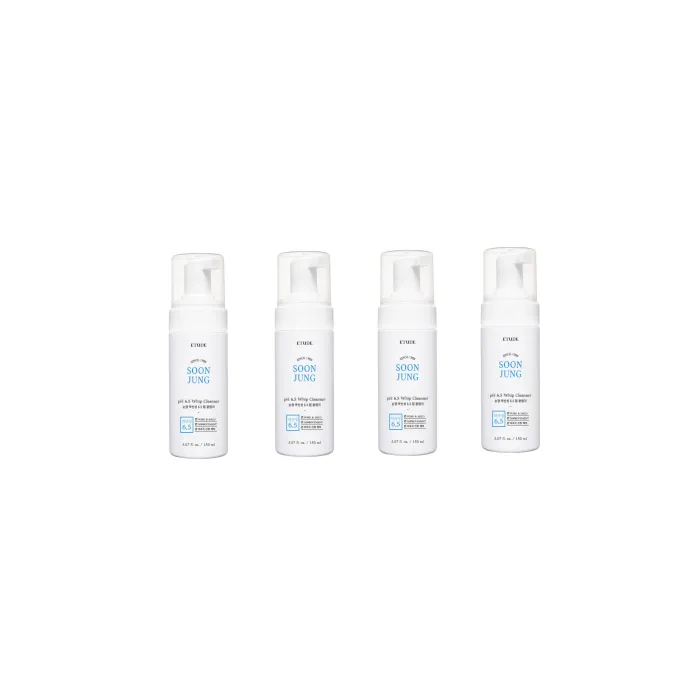ETUDE - Soon Jung pH 6.5 Whip Cleanser (4ea) Set