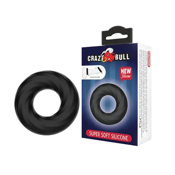 Crazy Bull Cock Ring Black