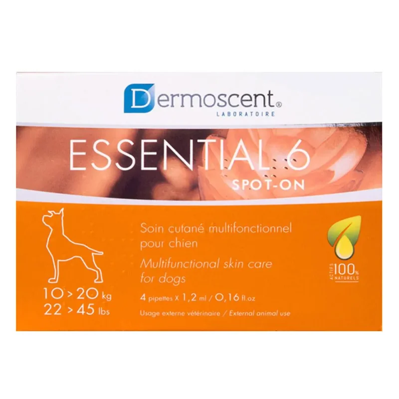Essential 6 For Medium Dogs 22-45 Lbs 4 Pipette