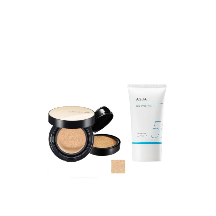MISSHA - All-Around Safe Block Aqua Sun SPF50+ PA++++ (New version of All-Around Safe Block Aqua Sun Gel ) - 50ml X Jung Saem...