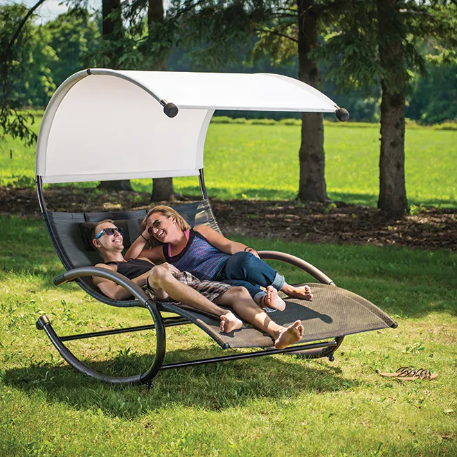 2 Person Rocking Zero Gravity Lounger - Sienna