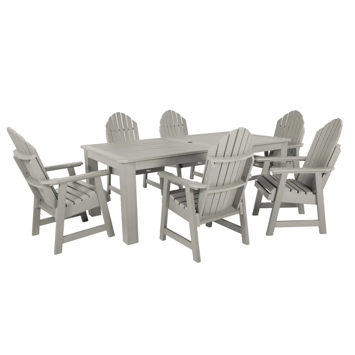 Hamilton 7pc Outdoor Dining Set 42in x 84in - Dining Height