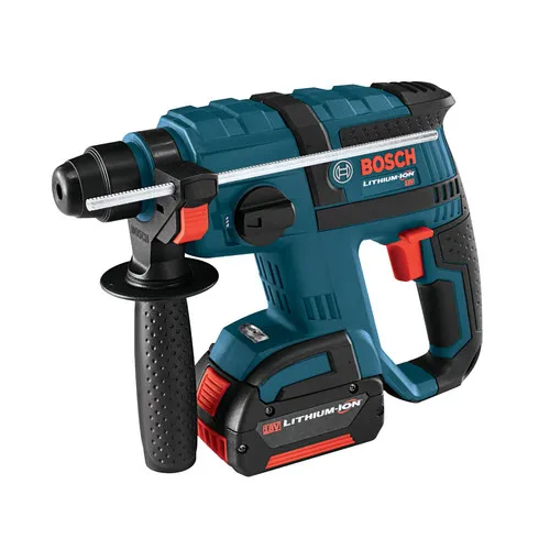 Factory Reconditioned Bosch 18V Lithium-Ion Cordless 3/4 in. SDS-Plus Hammer with 2 Batteries (4 Ah) - RHH180-01-RT