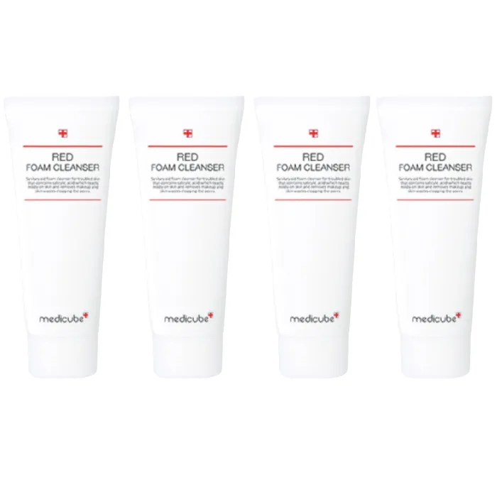 medicube Red Foam Cleanser - 120ml (4ea) Set