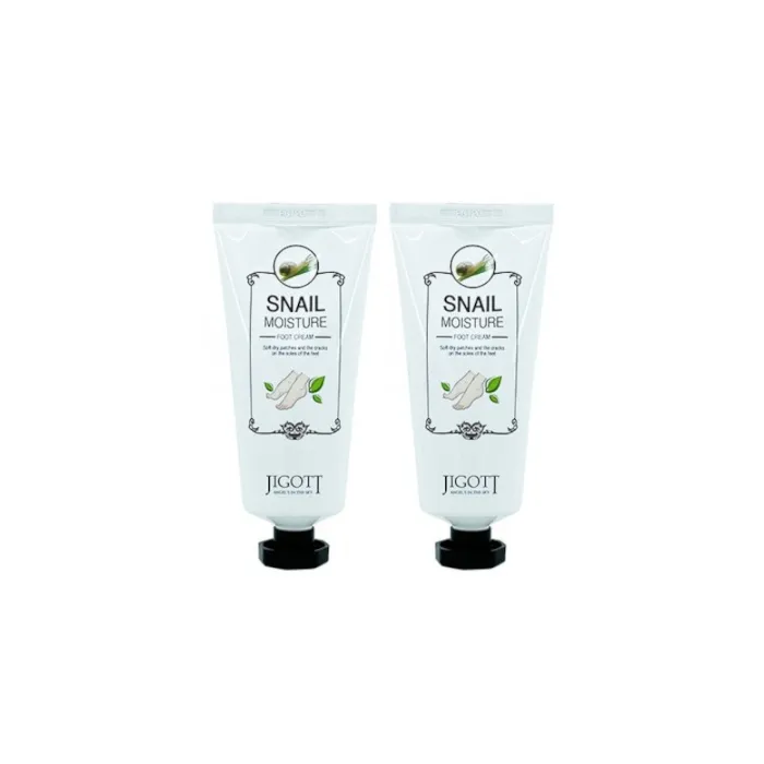 Jigott - Snail Moisture Foot Cream - 100ml (2ea) Set