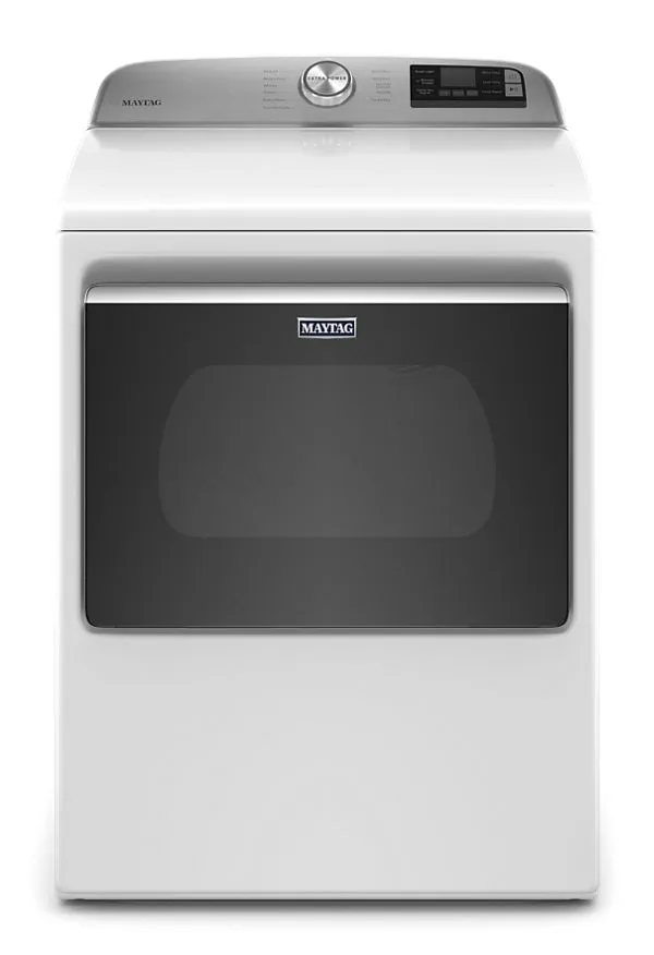 Maytag Smart Top Load Electric Dryer W/ Extra Power, 7.4 Cu. Ft. In White
