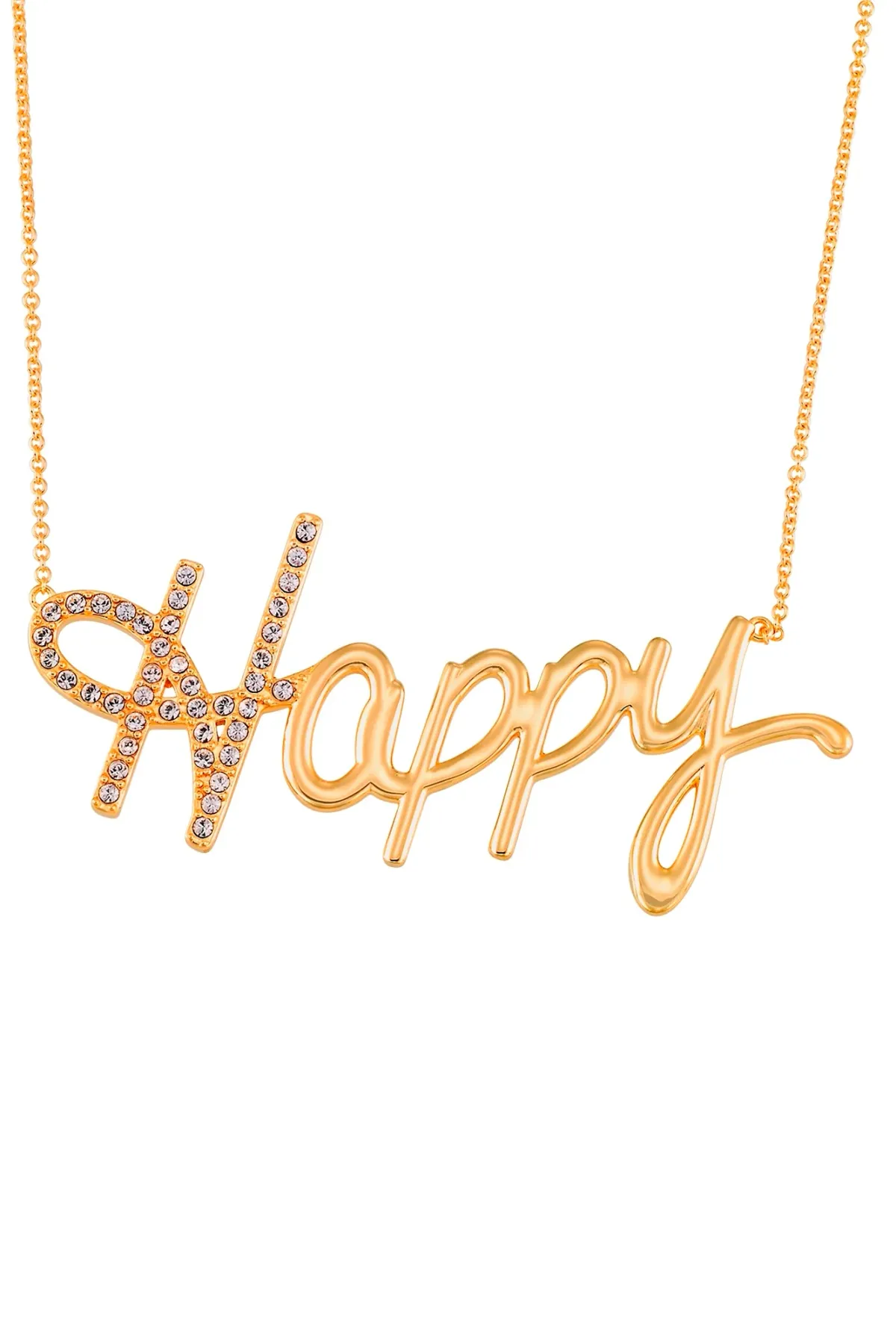 Happy Nameplate Necklace