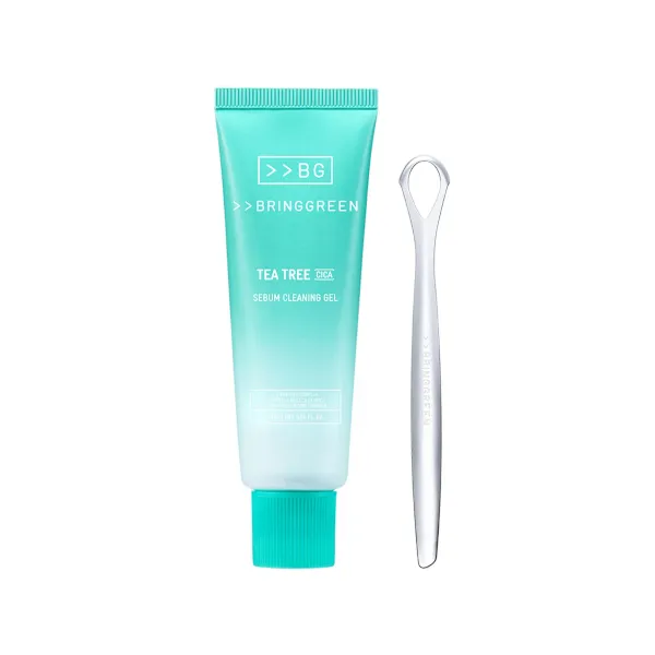 BRING GREEN - Tea Tree Cica Sebum Cleaning Gel Set - 50ml+1pc