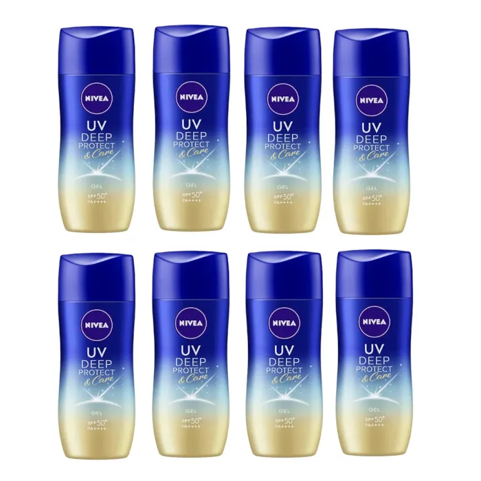 NIVEA Japan - UV Deep Protect & Care Gel SPF50+ PA++++ - 80g (8ea) Set