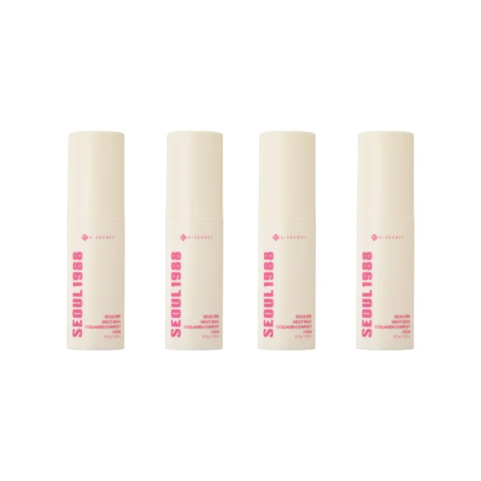 KSECRET - SEOUL 1988 Multi Balm: Collagen Complex 7 + Plum - 10.7g (4ea) Set