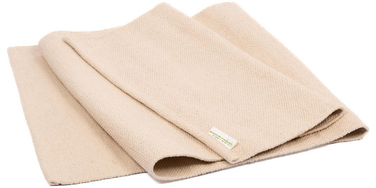 Yogasana Organic Cotton Yoga Mat - Non Slip Hand-Woven 