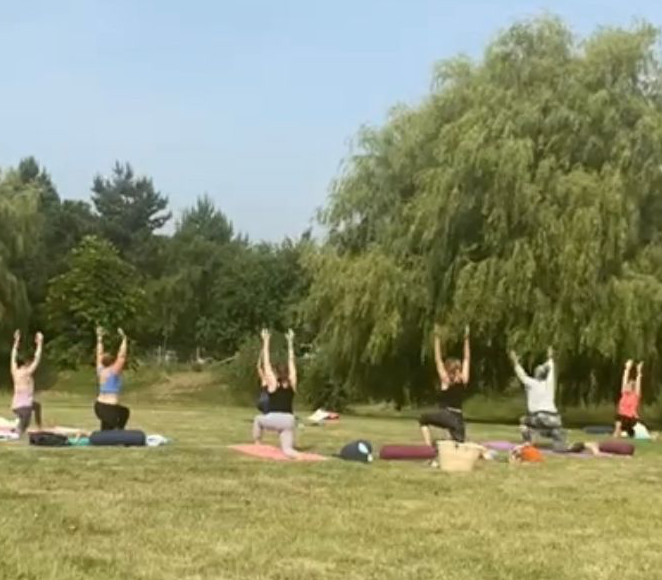 yoga retreat nature wellness chilled