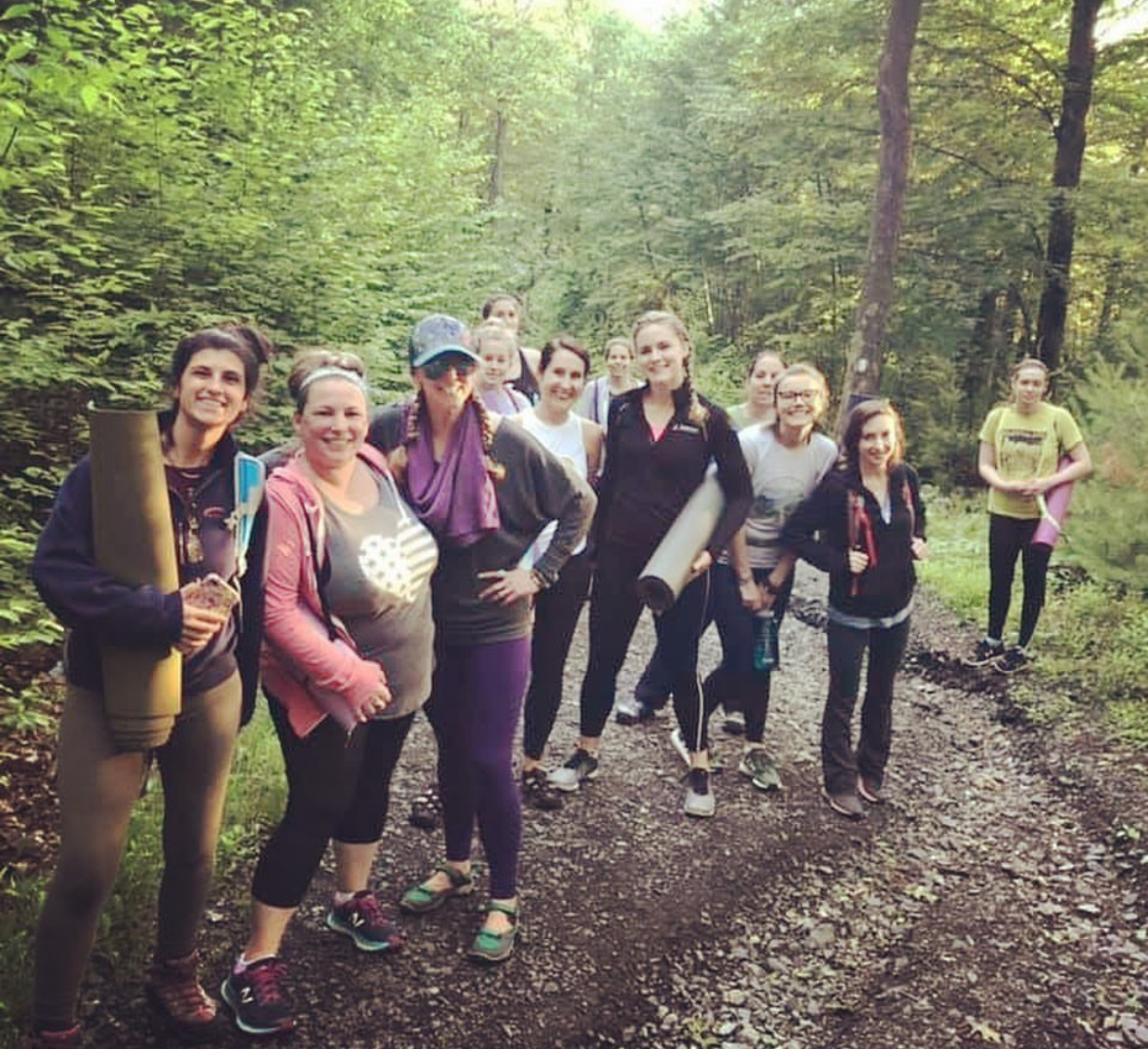 yoga and meditation at case mountain in connecticut 