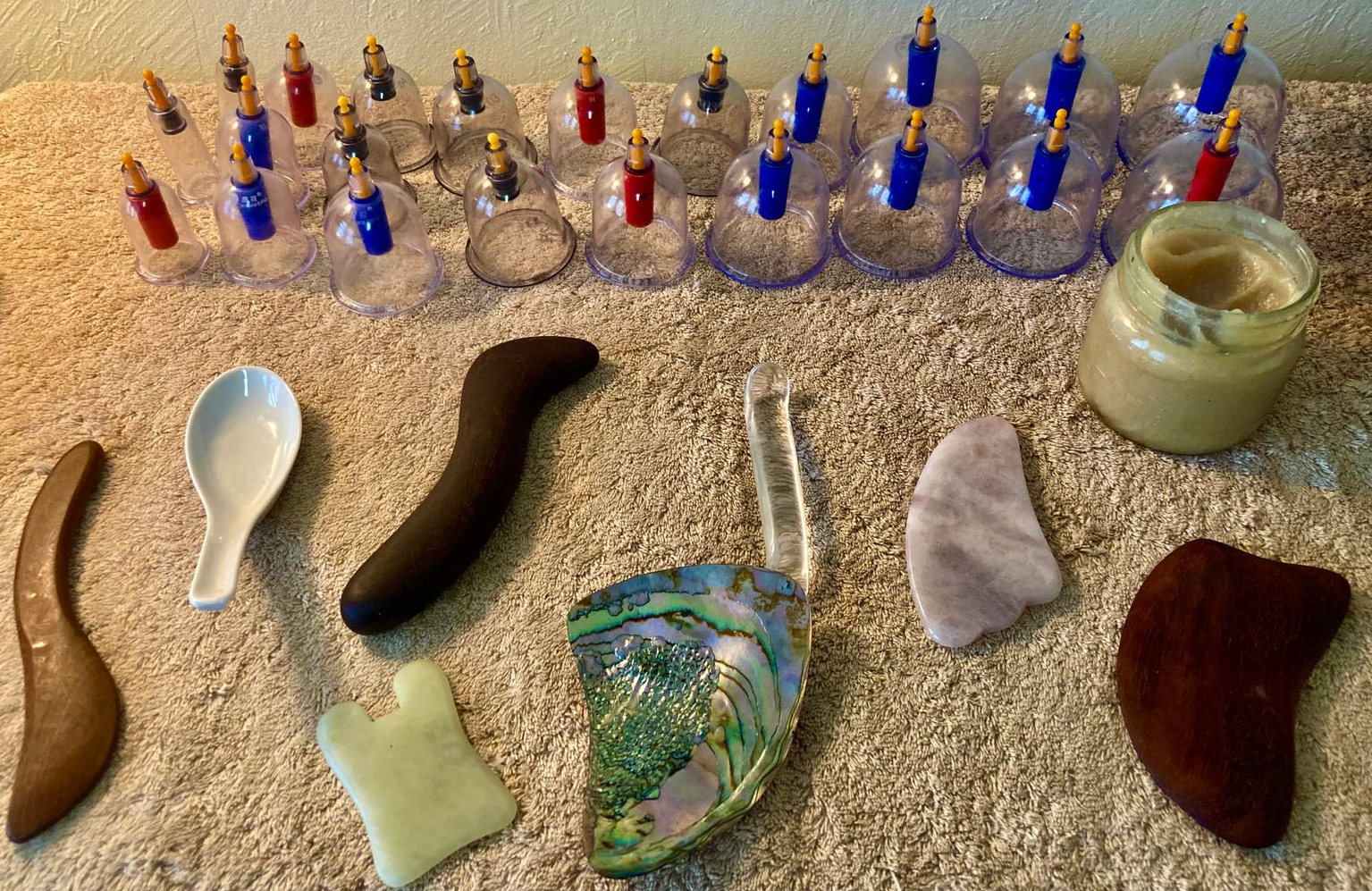 massage tools gua sha cupping oils 