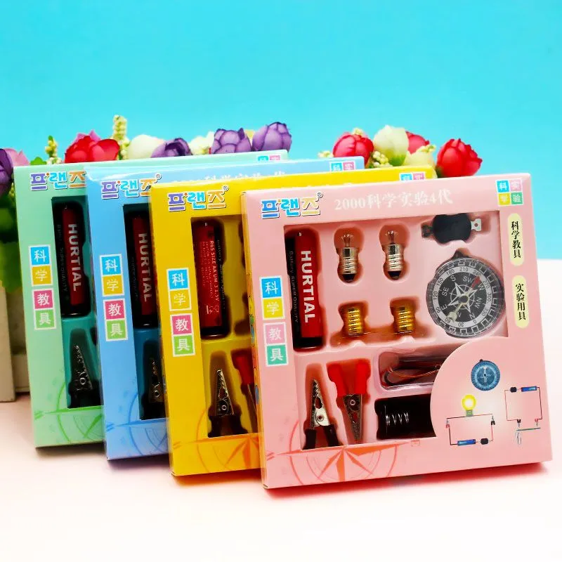 Science Experiment Project Kit for School Kids with Compass, Electric Circuit, Lights 1