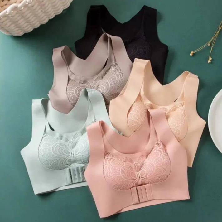 Chest Binder and Back Pain Relief Push Up Bra – Seamless Sexy Lingerie for Women 1