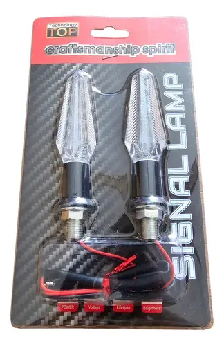 2pcs LED Motorbike Direction Lights Flowing Motorcycle Turn Signal Light Motor Indicator Lamps - Cycle Accessories - Cycle Accessories 1