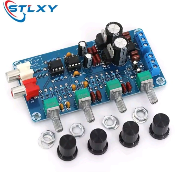 NE5532 Stereo Preamp Tone Board Volume Control 2 Channel HIFI Digital Amplifier 12V 1 pcs 1