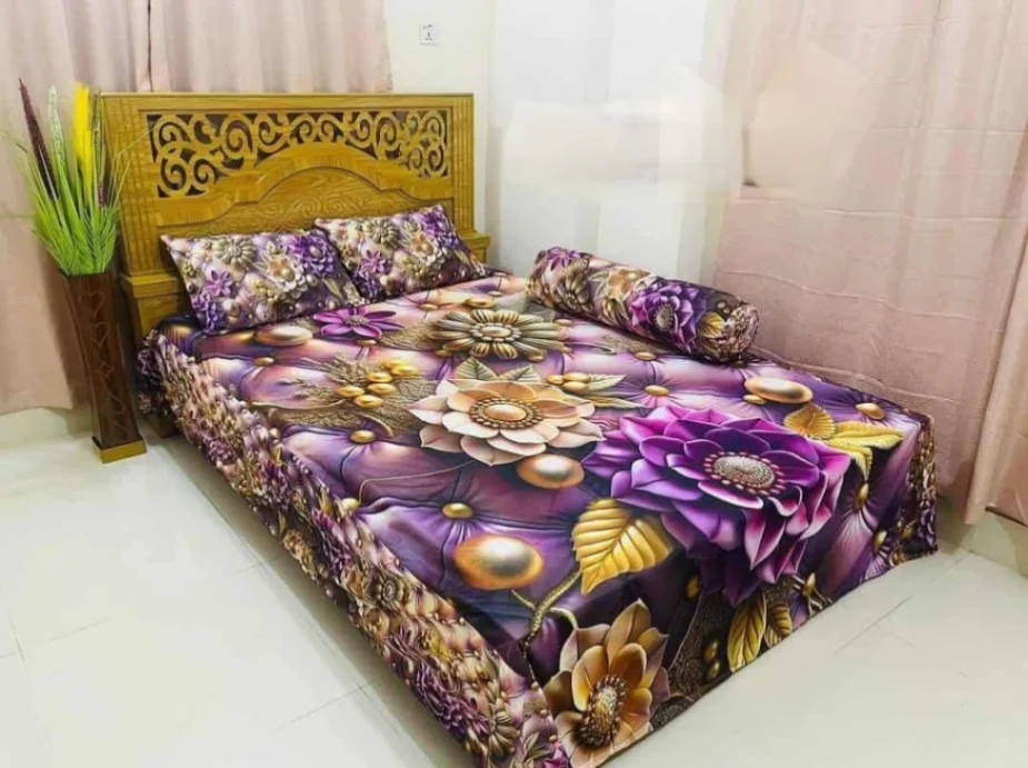 3D Design Bed Sheet 1
