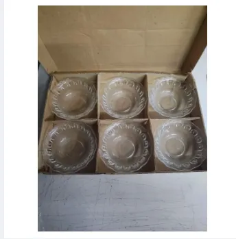 Crystal Glass Firni Set/Bati Set/Snack Bowl Set/Soup Set/Firni Bati Set Very good quality-6 Pcs 1