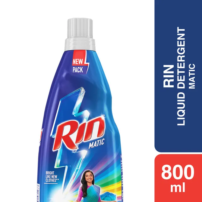 Rin Liquid Detergent Matic 800ml 1