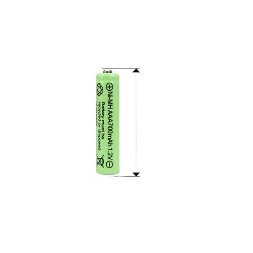 AAA Batteries, 1.2V Ni-MH Rechargeable remote Battery-700mAh 1Pc 1