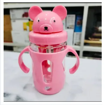 Baby Water Bottle - Food Grade Plastic, Mum Pot, Kids Water Bottle Double Handle 1