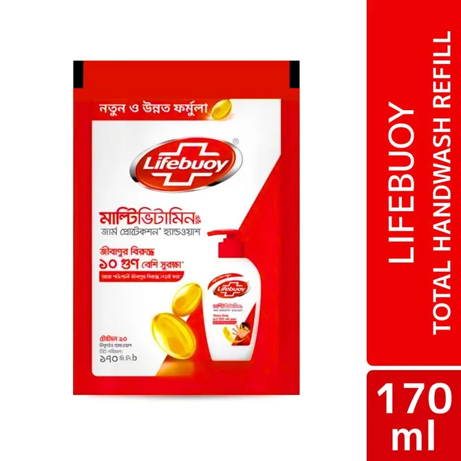 Lifebuoy Handwash (Soap) Total Refill 170ml 1