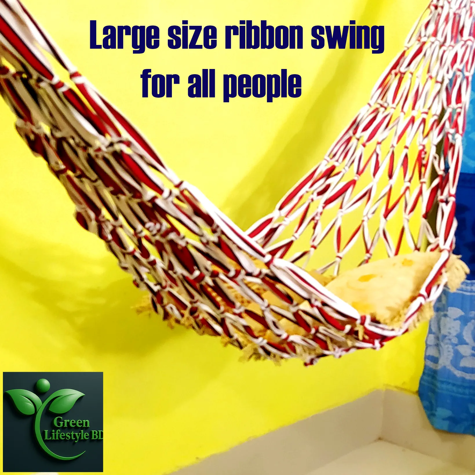 Handmade Ribbon Dolna – 8.5ft of Joy in Every Swing! Random Colors, Pure Comfort 1