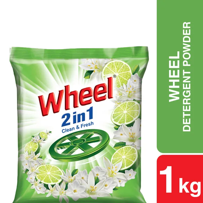 Wheel Washing Powder 2in1 Clean & Fresh 1Kg 1