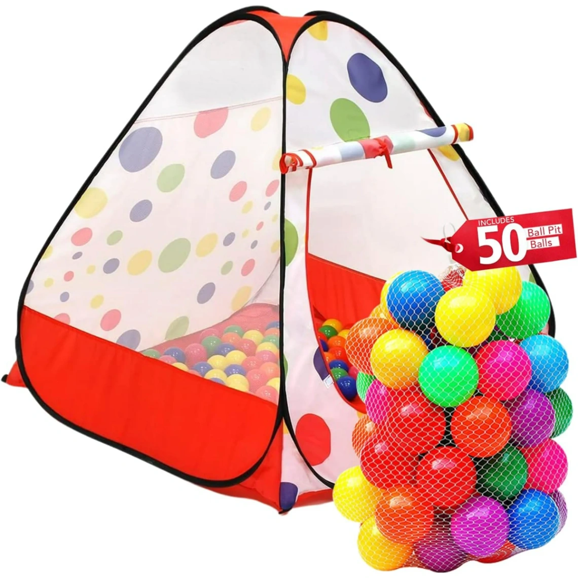 (Ball Pit) Tent Play House - 50 Balls, Play Ball House, Children&#x27;s Magic Game House 1
