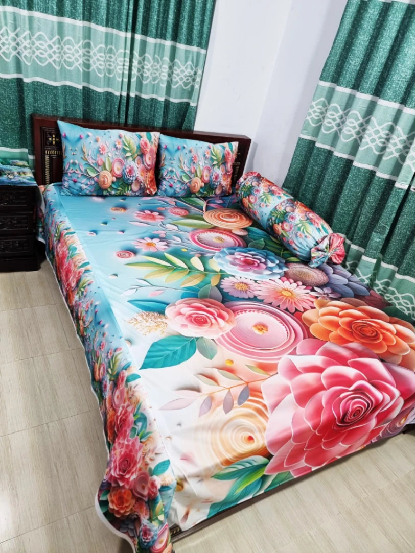 3D Design Bed Sheet 1