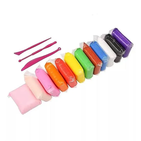 12pcs-1pac DIY soft Super clay/craft ideas for your baby/kids 1
