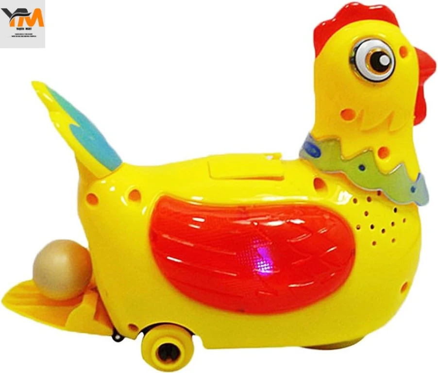 Happy Biddy Hen Lay Egg Toy – Funny Action Chicken with Eggs for Kids Play &amp; Gift 1