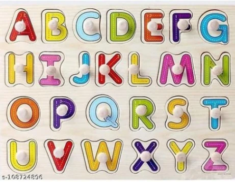 Wooden English Alphabet Puzzle Board – Montessori Educational Toy for Early Learning 1