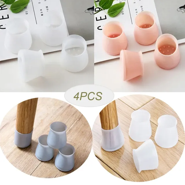 Silicone Chair Leg Round Caps 4Pcs/set 1