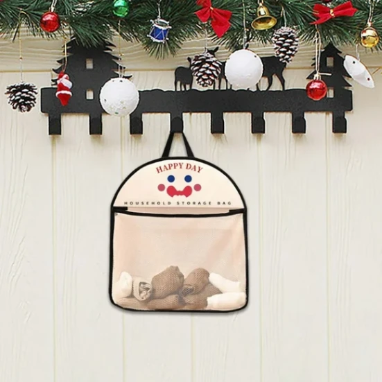 Storage Hanging Bag, Reusable Storage Mesh Bag Toy Doll Storage Net Bag for Bathroom Kitchen 1