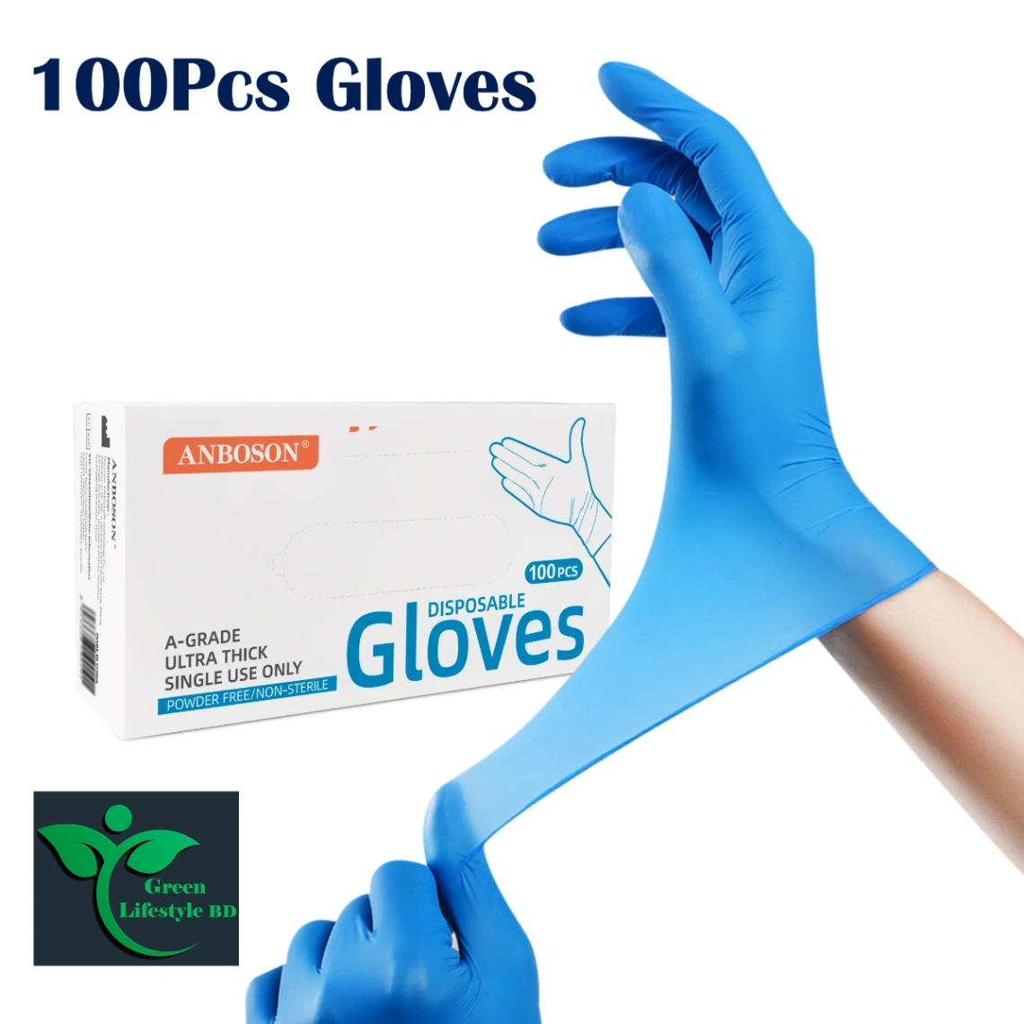 Medical Examination Gloves Powder Free For Household and Multipurpose use. 100 Pcs 1
