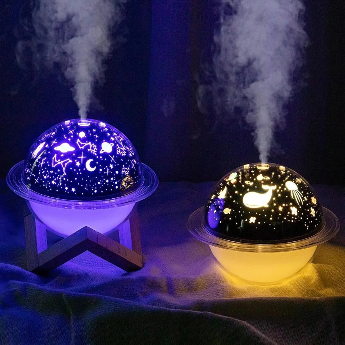 Planet Air Humidifier with LED Star Sky Projection light and Bluetooth Speaker 1