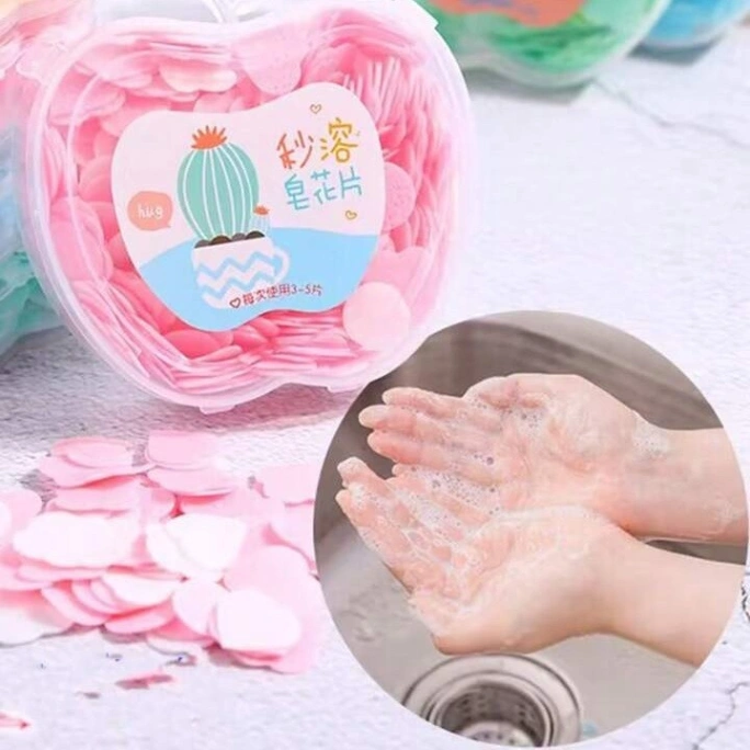 Portable Soap Paper Bath Hand Washing Disposable Soap Slice Mini Flower Travel Scented Petal Wash Hand Soap 1
