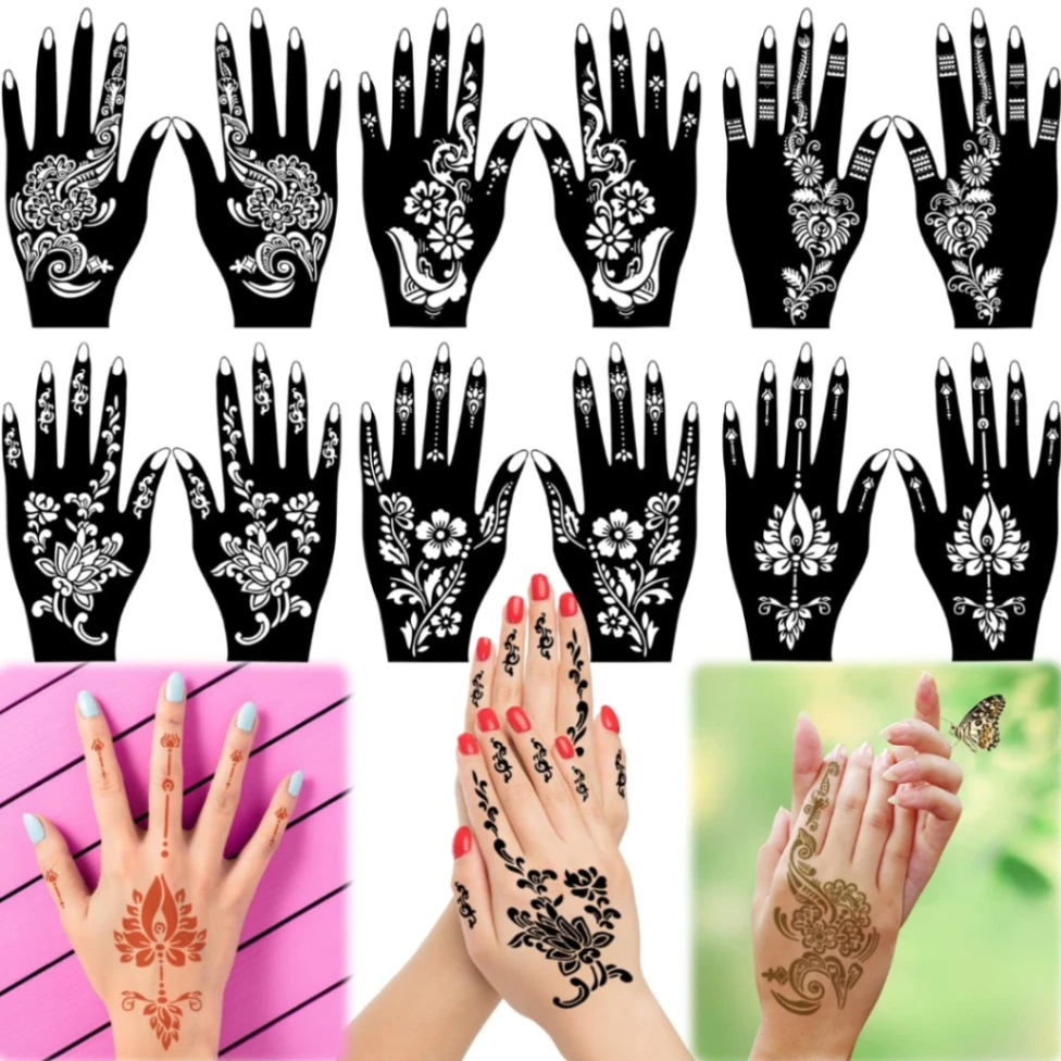 12Pcs mehedi sticker 1