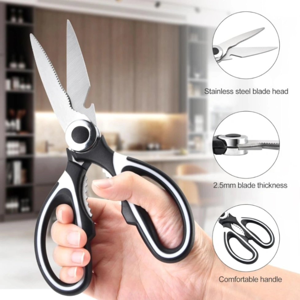 Kitchen Scissor (Black) Heavy Duty Stainless Steel Kitchen Scissors 1