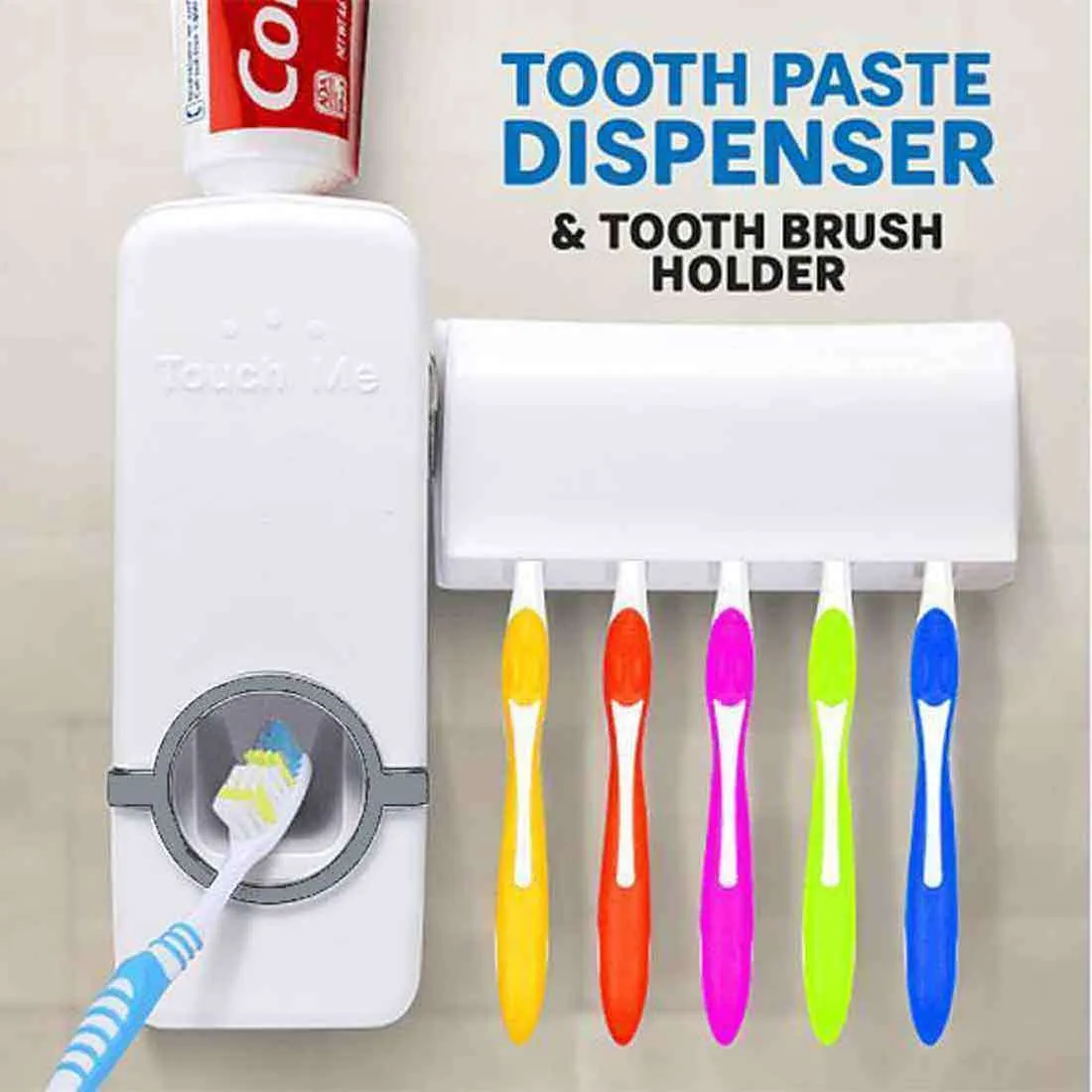 Automatic Toothpaste Dispenser With Toothbrush Holder 1