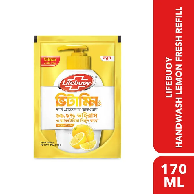 Lifebuoy Handwash Lemon Fresh Refill 170ml 1